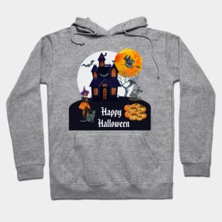 Spooky Halloween haunted house Hoodie